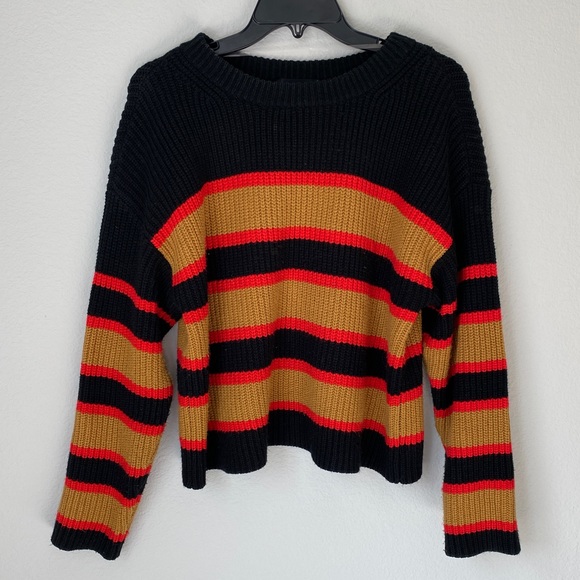 Sanctuary Ezra Striped Knit Sweater 